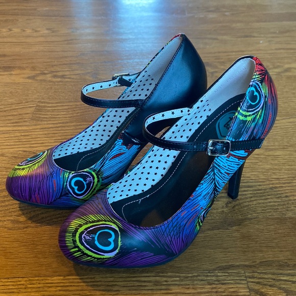 T.U.K Shoes - t.u.k. for ModCloth Peacock Mary Jane Stilettos